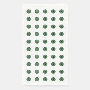 Halloween Green Polka Dot Eyes Napkin