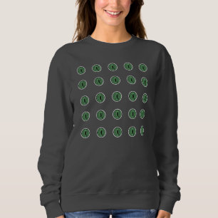 Halloween Green Polka Dot Eyes Sweatshirt