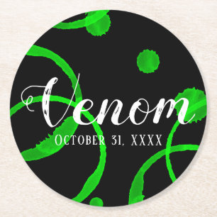 Halloween Green Venom Slime Coaster