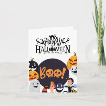 Halloween Greeting Card Collection – Cute Boo