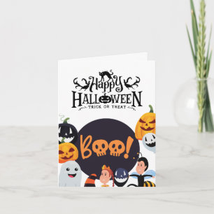 Halloween Greeting Card Collection – Cute Boo