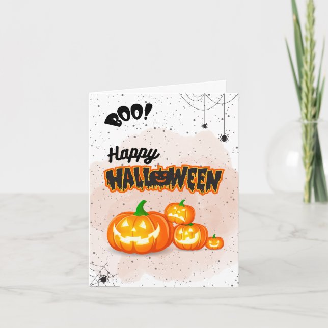 Halloween Greeting Card – Cute Spooky Collection  (Front)