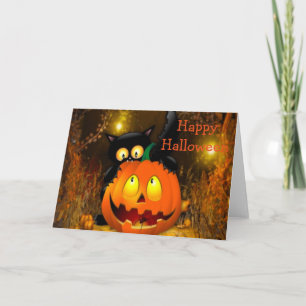 Halloween Greeting Card/Jack-o-lantern Card