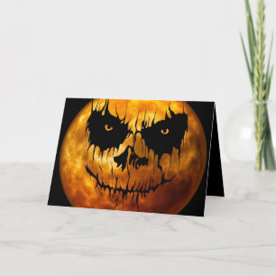 Halloween Greeting Card/Moon Card