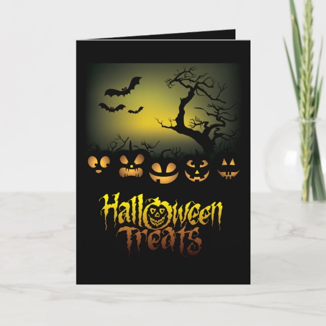 Halloween Greeting Card/Pumpkins Card (Front)