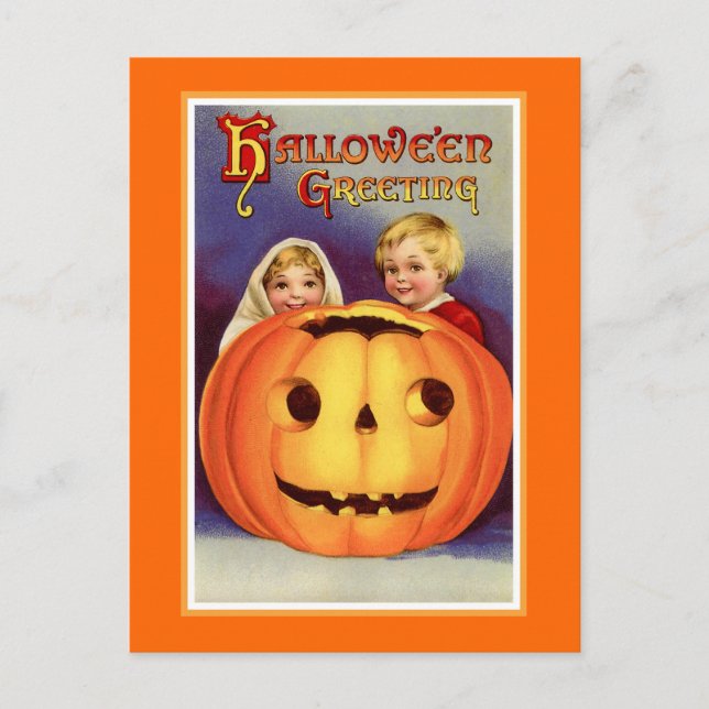 "Halloween Greeting" Postcard (Front)