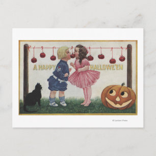 Halloween GreetingApples on String Postcard
