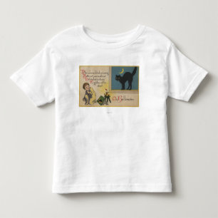 Halloween GreetingBlack Cat Toddler T-Shirt