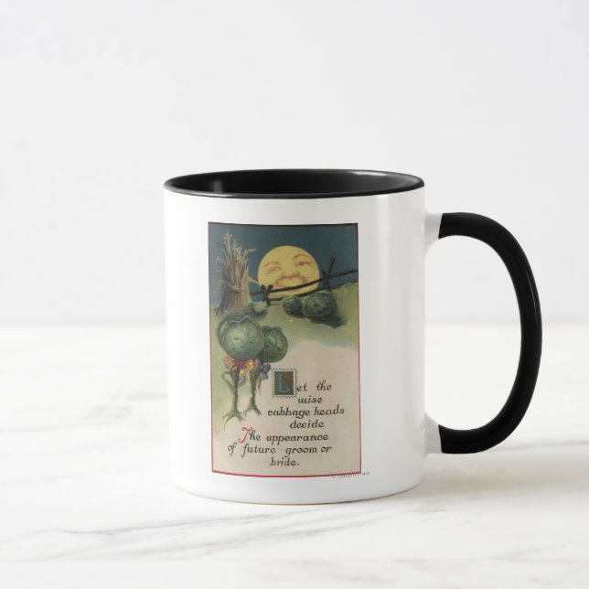 Halloween GreetingCabbage Anthropomorphism Mug (Right)