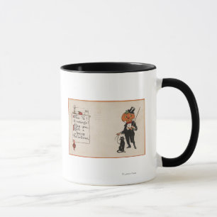 Halloween GreetingJack-O-Lantern in Tux Mug