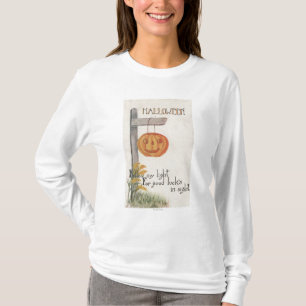 Halloween GreetingJack-O-Lantern on Post T-Shirt