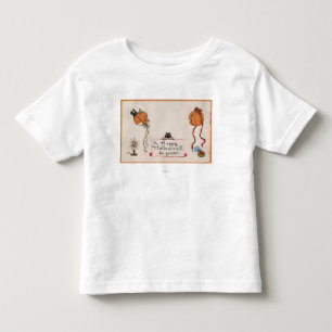 Halloween GreetingMr. & Mrs. Jack-O-Lantern Toddler T-Shirt