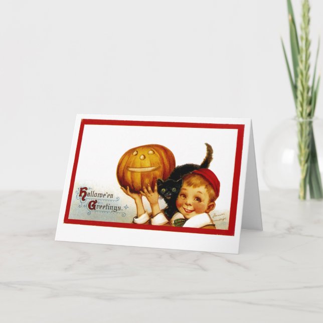 Hallowe'en Greetings Card (Front)