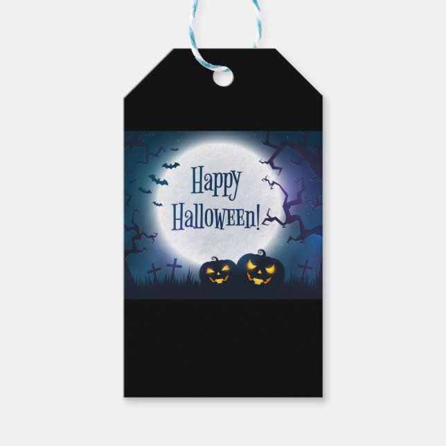Halloween Greetings Gift Tags (Front)