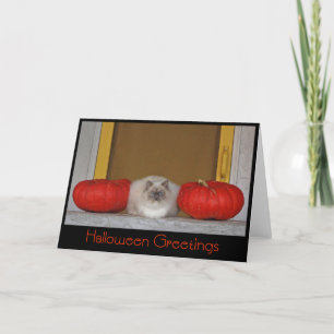 "Halloween Greetings" greeting card