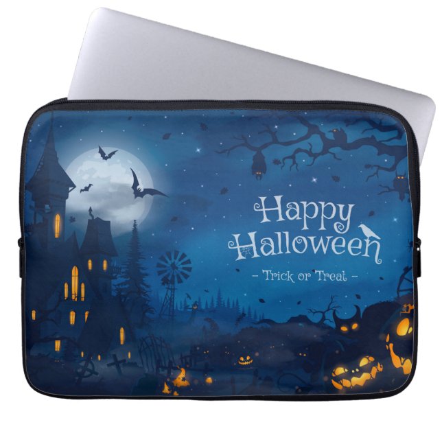 Halloween Greetings Laptop Sleeve (Front)