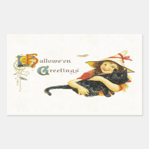 Hallowe'en Greetings Rectangular Sticker