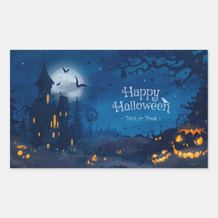 Halloween Greetings Rectangular Sticker
