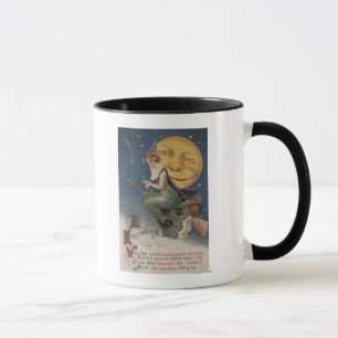 Halloween GreetingWitch in Flight Mug