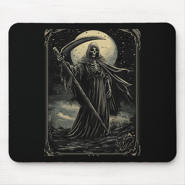 Halloween Grim Reaper Gothic Goth  Mouse Mat (Front)