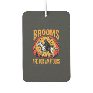 Halloween Grim Reaper Horse Brooms Are for Amateur Car Air Freshener
