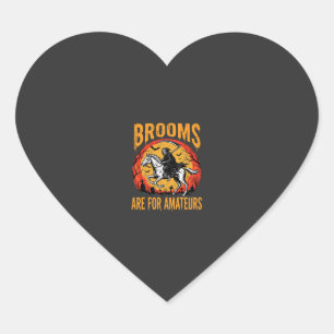 Halloween Grim Reaper Horse Brooms Are for Amateur Heart Sticker