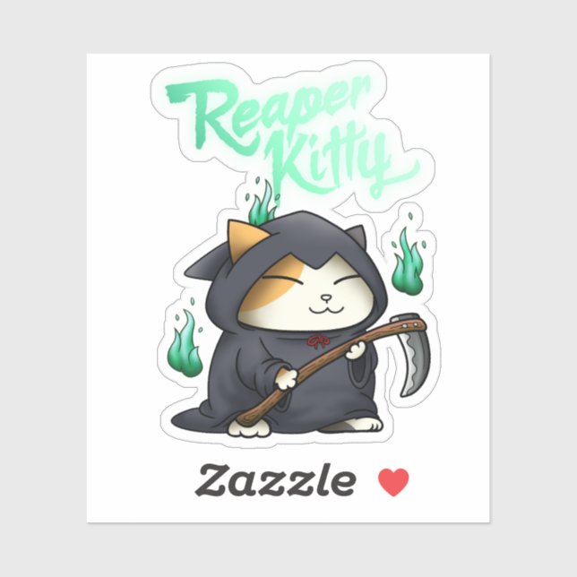 Halloween Grim Reaper Kitty (Sheet)