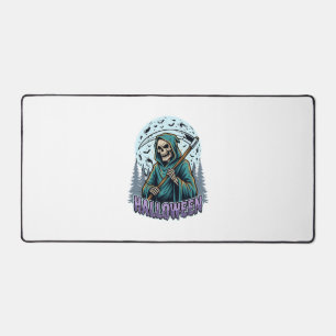 Halloween Grim Reaper Moonlight Vector Desk Mat