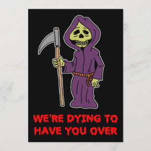 Halloween Grim Reaper Party Invitation