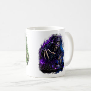 Halloween Grim Reaper Purple Spooky Coffee Mug