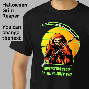 Halloween Grim Reaper Scythe - Harvesting Souls T-Shirt