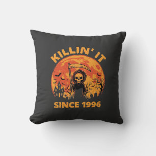 Halloween Grim Reaper Since 1996 Birthday Design_1 Cushion