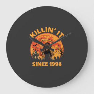 Halloween Grim Reaper Since 1996 Birthday Design_1 Large Clock