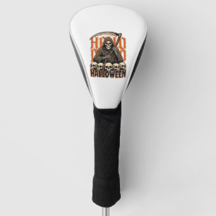Halloween Grim Reaper Skull Pile Vector Golf Head Cover