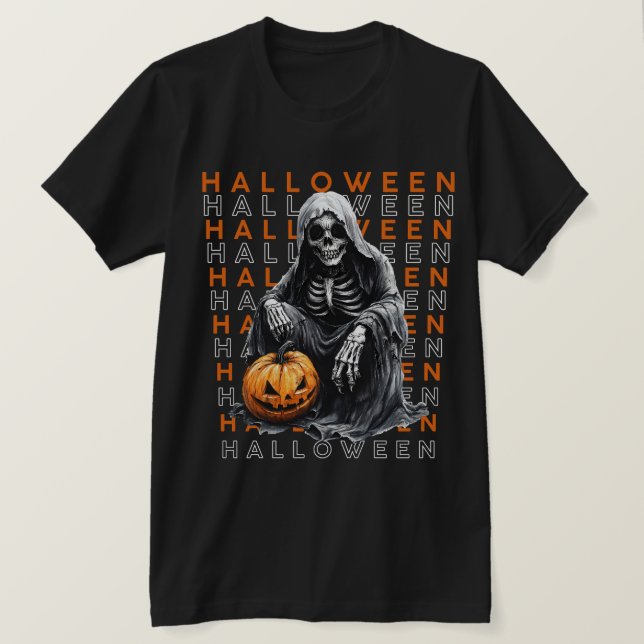 Halloween Grim Reaper T-Shirt (Design Front)