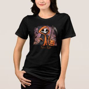 Halloween Grim Reaper Tri-Blend Shirt