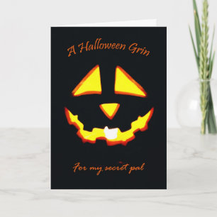 Halloween Grin for Secret Pal Card