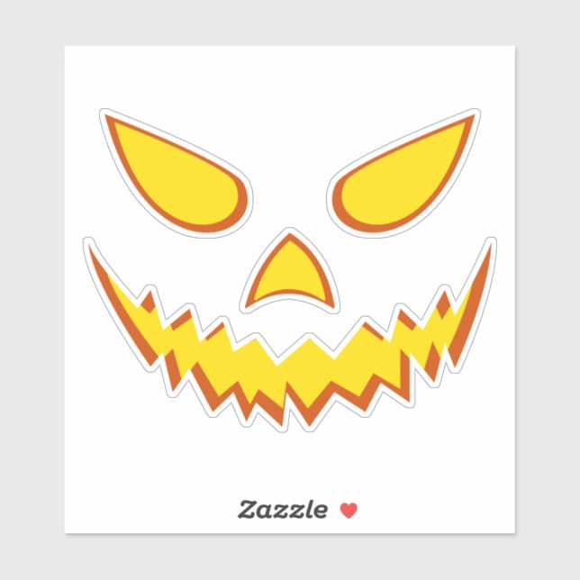 Halloween Grinning Face Jack o Lantern Pumpkin (Sheet)