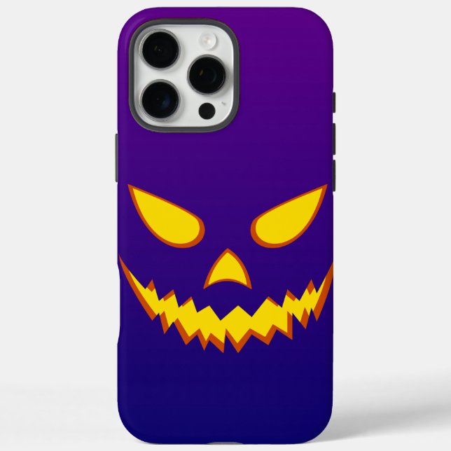 Halloween Grinning Face Jack o Lantern Pumpkin Case-Mate iPhone Case (Back)
