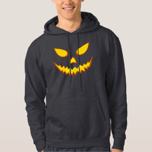 Halloween Grinning Face Jack o Lantern Pumpkin Hoodie