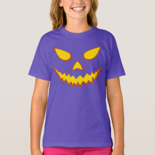 Halloween Grinning Face Jack o Lantern Pumpkin T-Shirt