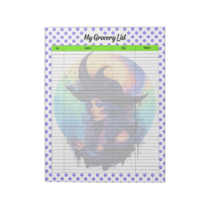 Halloween Grocery List Notepad