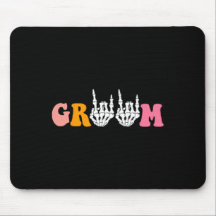 Halloween Groom Bride Skeleton Hand Wedding Bachel Mouse Mat