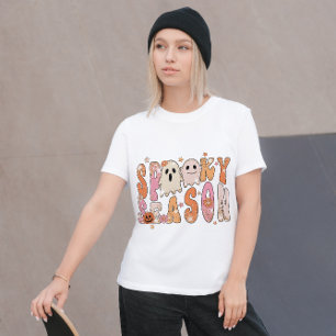 HALLOWEEN GROOVY SPOOKY SEASON GHOSTS T-Shirt