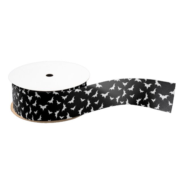Halloween Grosgrain Ribbon-Bats Ribbon (Spool)
