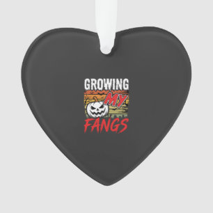 Halloween Growing My Fangs Vampire Pumpkin Ornament