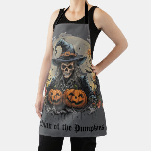 Halloween,Guardian of the Pumpkins, Skull, Pumpkin Apron