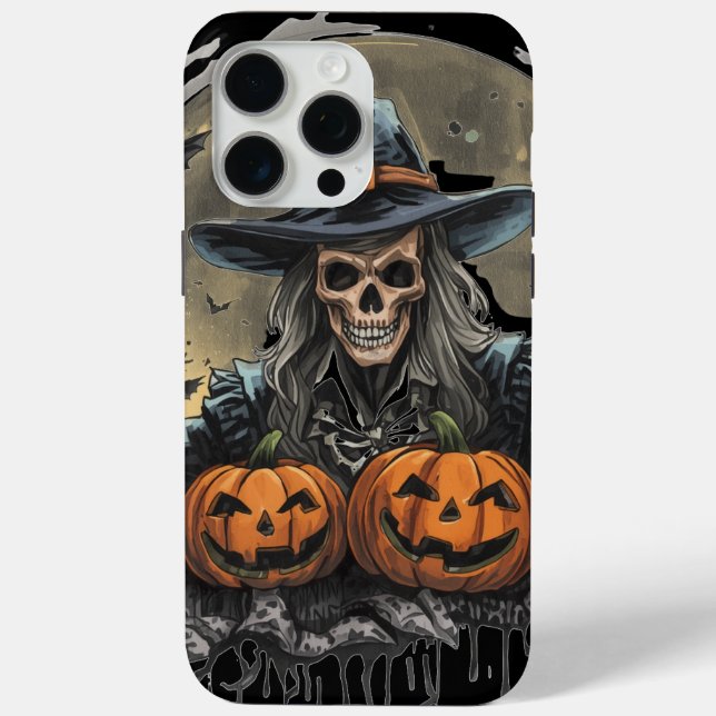 Halloween,Guardian of the Pumpkins, Skull Pumpkins Case-Mate iPhone Case (Back)