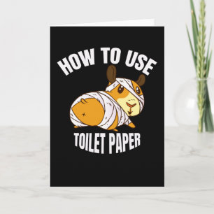Halloween Guinea Pig Mummy Card