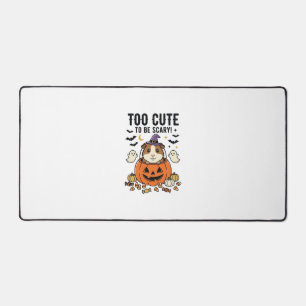Halloween Guinea Pig Too Cute To Be Scary Vintage_ Desk Mat